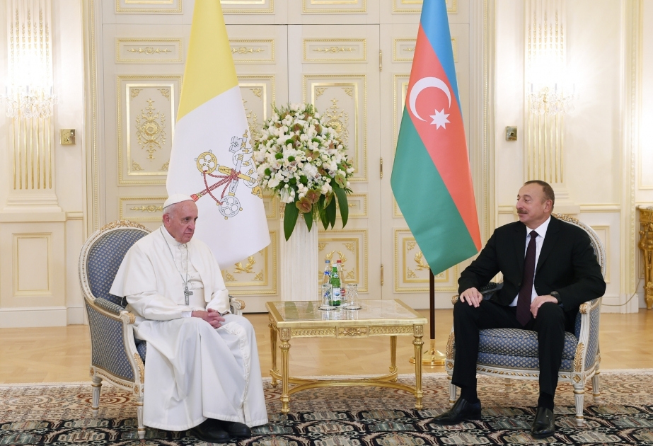 Azerbaijani President: Characterized by mutual esteem, our relations with the Holy See have come a long way