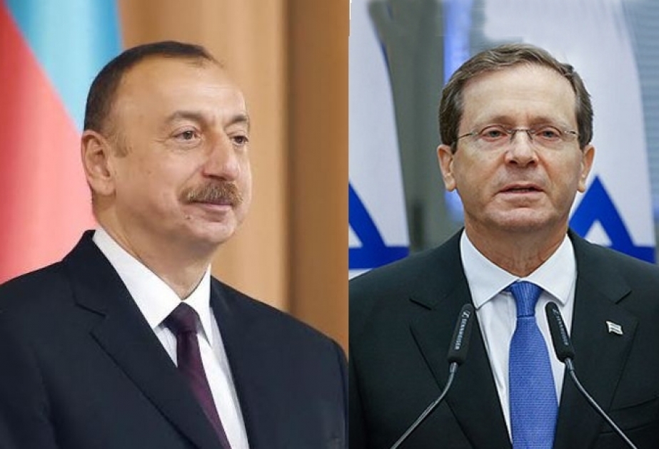 Israels Präsident Isaac Herzog telefoniert mit Präsident Ilham Aliyev