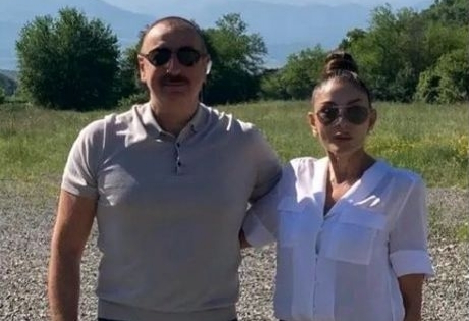 La première vice-présidente Mehriban Aliyeva partage une photo depuis la région de Zenguilan