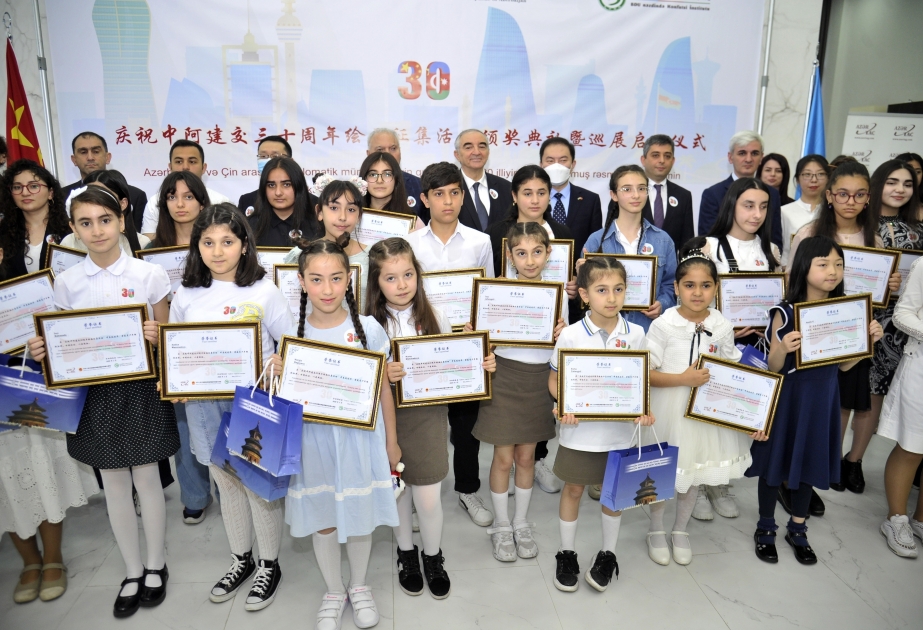 Gewinner des Zeichenwettbewerbs gewidmet 30. Jahrestag der Aufnahme diplomatischer Beziehungen zwischen China und Aserbaidschan ausgezeichnet VIDEO