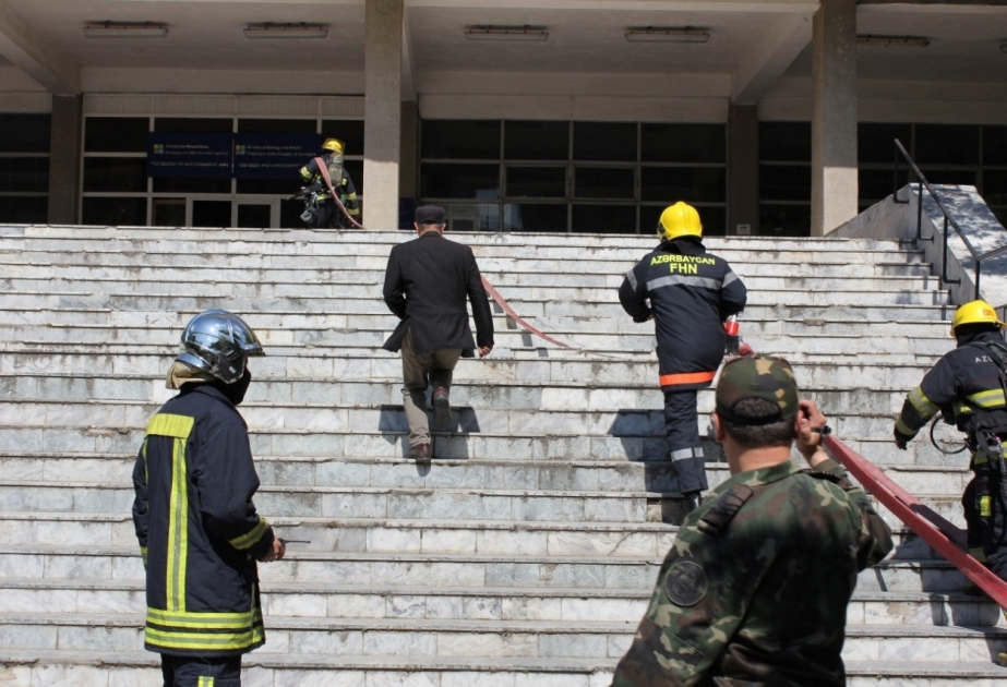 Yanğın təhlükəsizliyi ilə bağlı təlim keçirilib