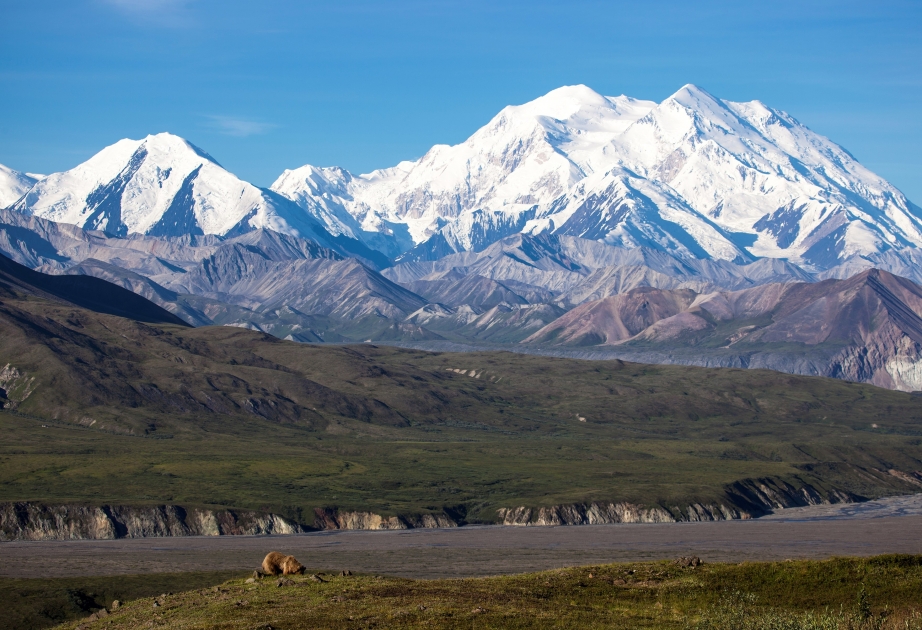 Denali National Park and Preserve - unspoiled natural environment of alpine tundra and boreal forest in south-central Alaska