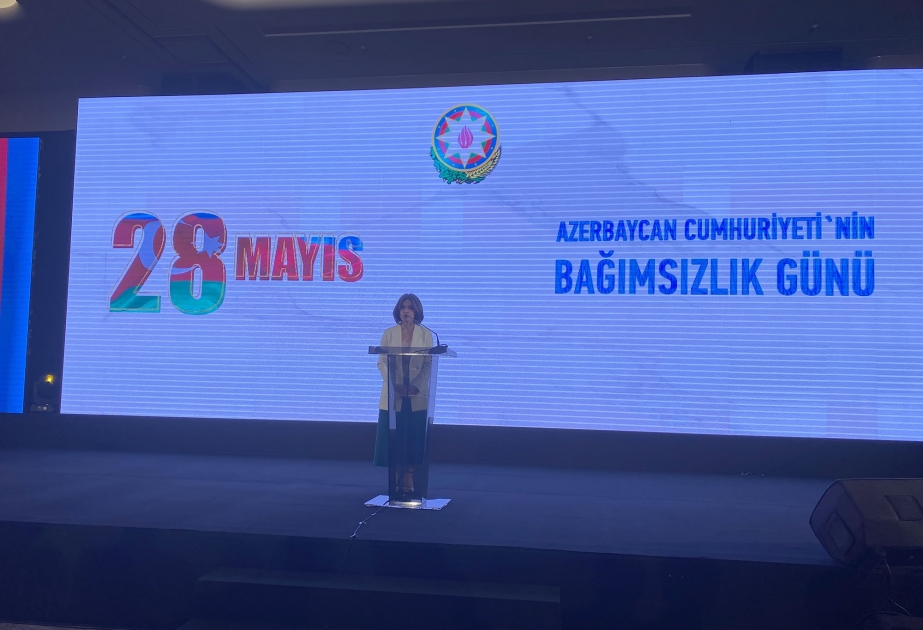 Müstəqillik Günü münasibətilə İstanbulda təntənəli mərasim keçirilib VİDEO