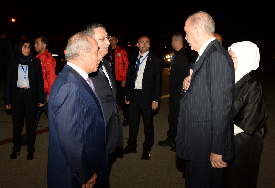 Le président turc Recep Tayyip Erdogan termine sa visite de travail en Azerbaïdjan