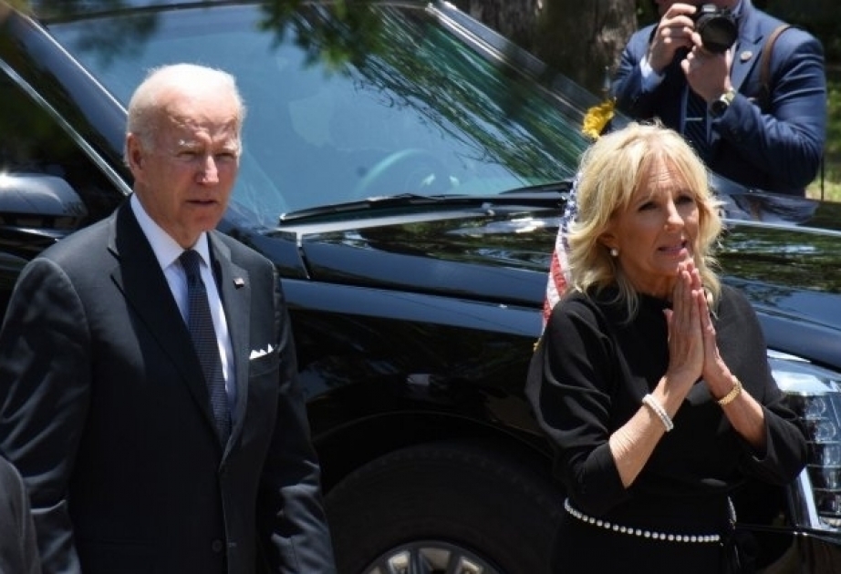 President Biden, First Lady visit site of school shooting in Texas
