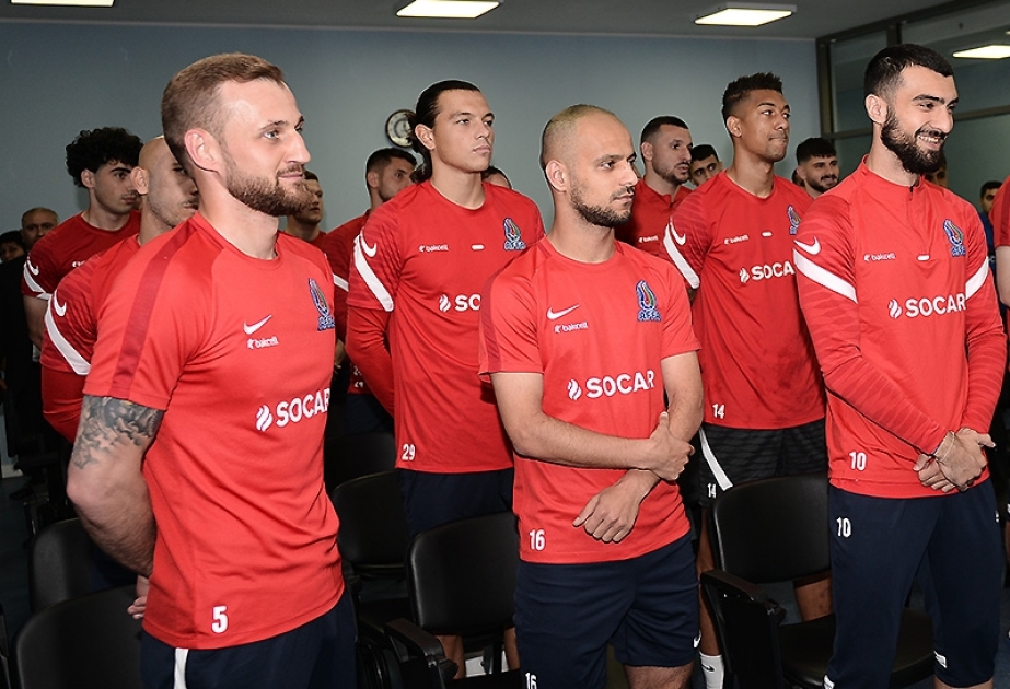 AFFA-nın prezidenti milli komandamızın üzvləri ilə görüşüb