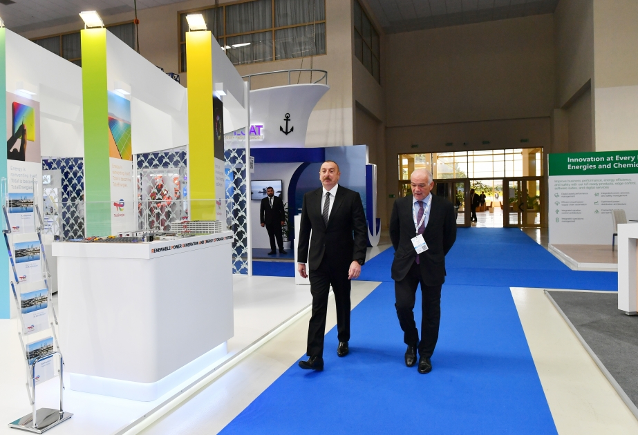 Le président Ilham Aliyev participe à l'ouverture officielle du 27e Salon international sur le pétrole et le gaz de la Caspienne VIDEO