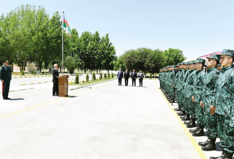 “Naxçıvan” Əlahiddə Sərhəd Diviziyasının 1-ci Sərhəd Komendantlığının xidməti-yaşayış kompleksi istifadəyə verilib
