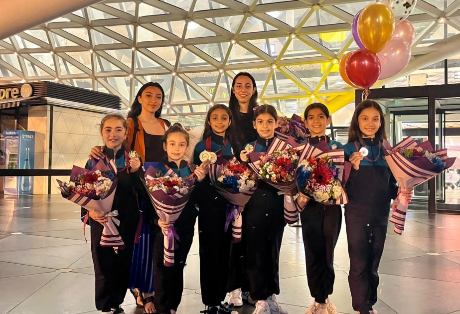 Azerbaijani female gymnasts bring home six medals from Montenegro