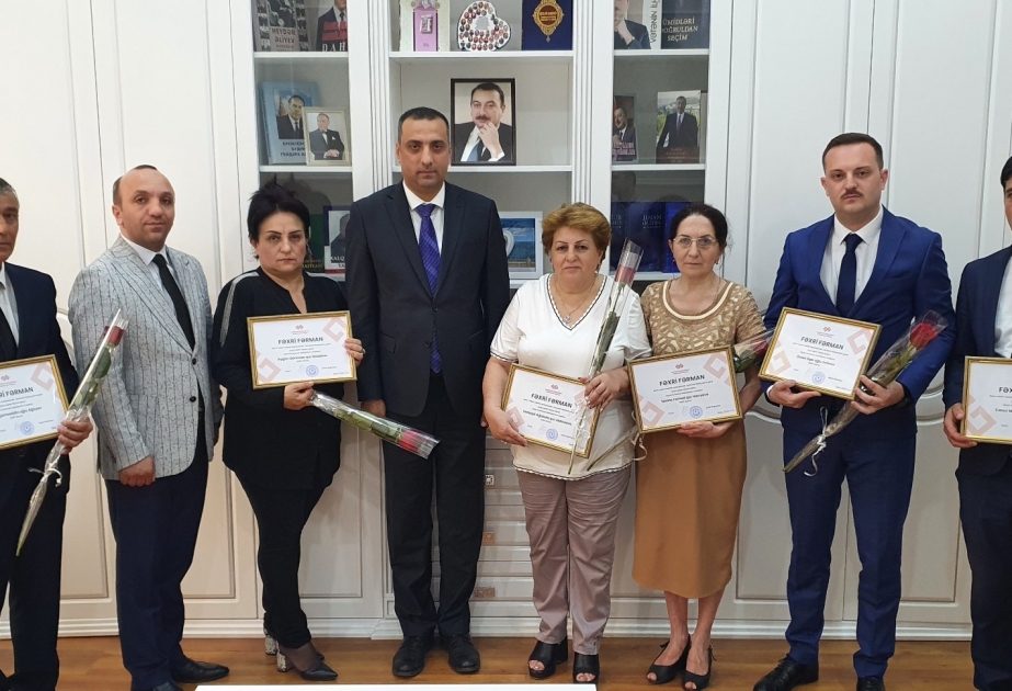 Şuşa musiqi məktəbinin müəllimləri mükafatlandırılıb