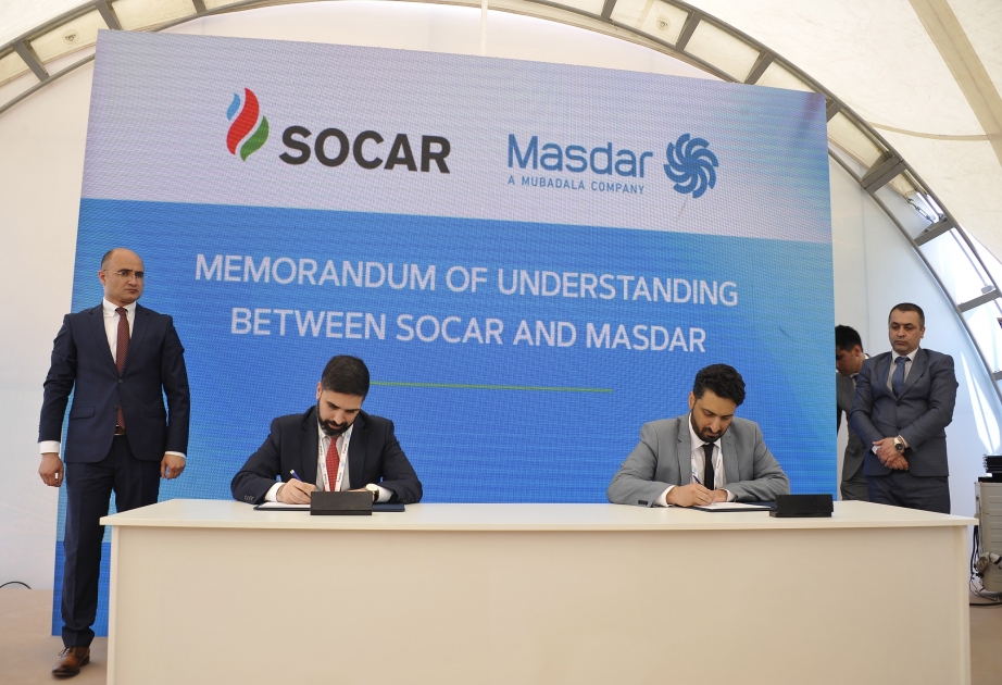 SOCAR und Masdar werden im Bereich der erneuerbaren Energien in Aserbaidschan zusammenarbeiten