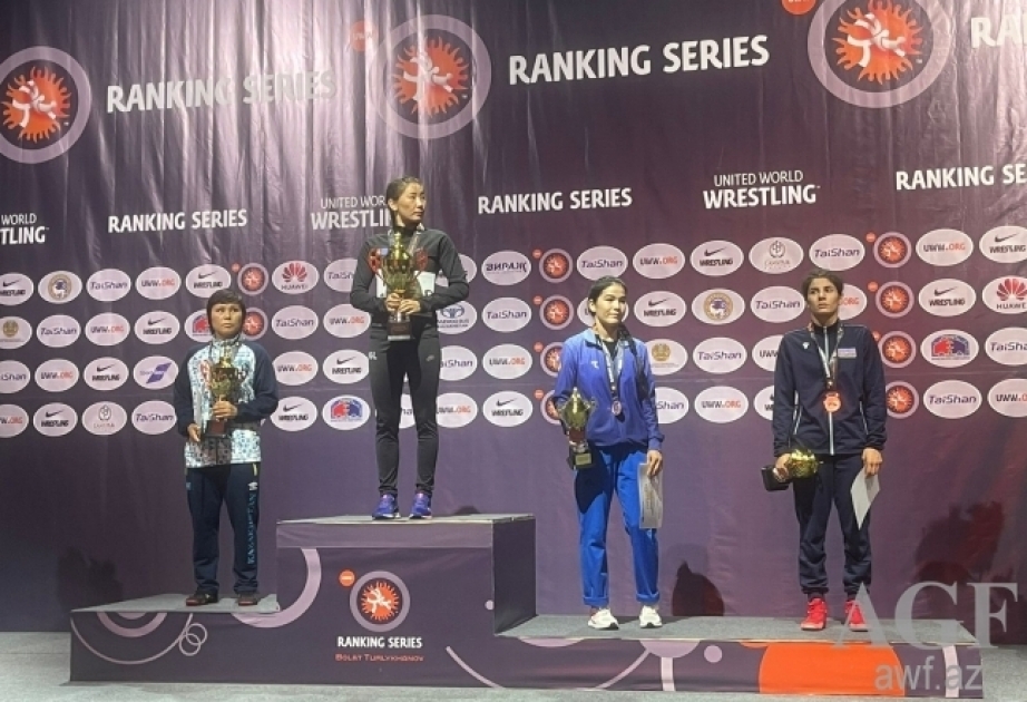 Azerbaijani female wrestlers bring home four medals from Kazakhstan