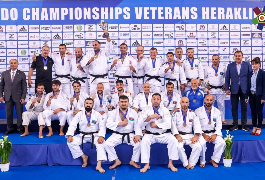 Azerbaijani veteran judo team rank 3rd at European Championships in Greece