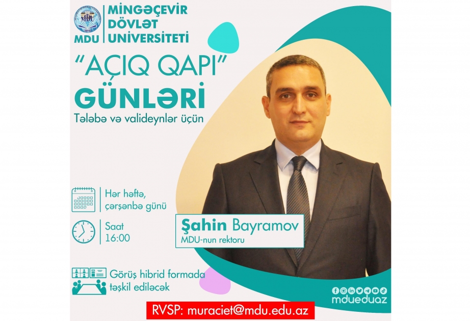 Mingəçevir Dövlət Universitetində növbəti “Açıq qapı” günü keçiriləcək