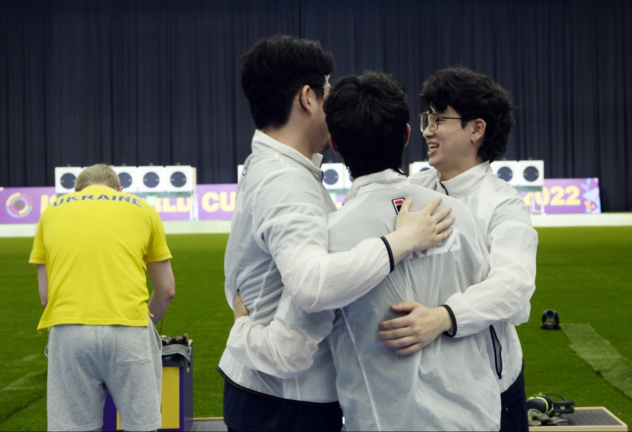 “Bakı-2022”: Tapançadan sürətli 25 metr məsafəyə atəşaçma yarışında Koreya idmançıları qızıl medal qazanıb