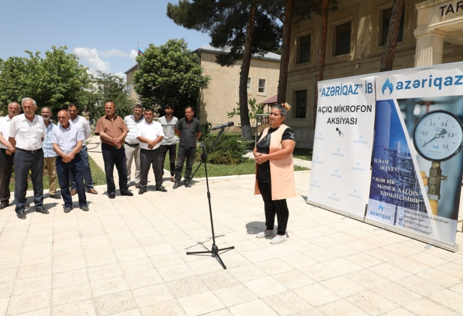 Şamaxıda sakinlərin təbii qaz təchizatı ilə bağlı problemləri dinlənilib