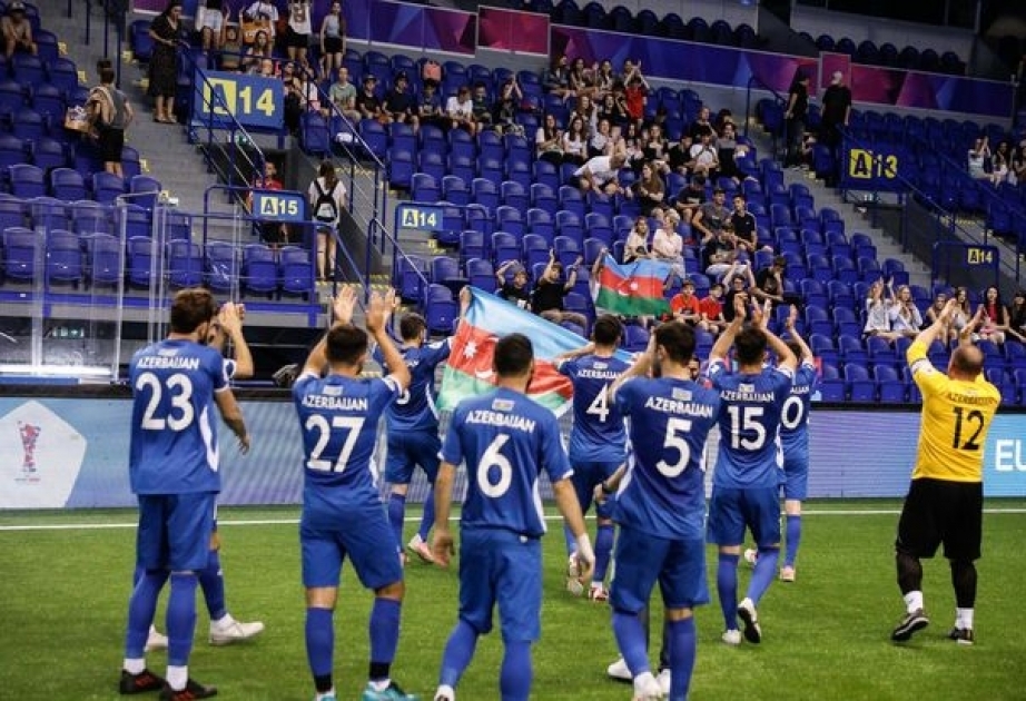 Minifutbol üzrə Azərbaycan milli komandası Avropa çempionatının yarımfinalına yüksəlib VİDEO