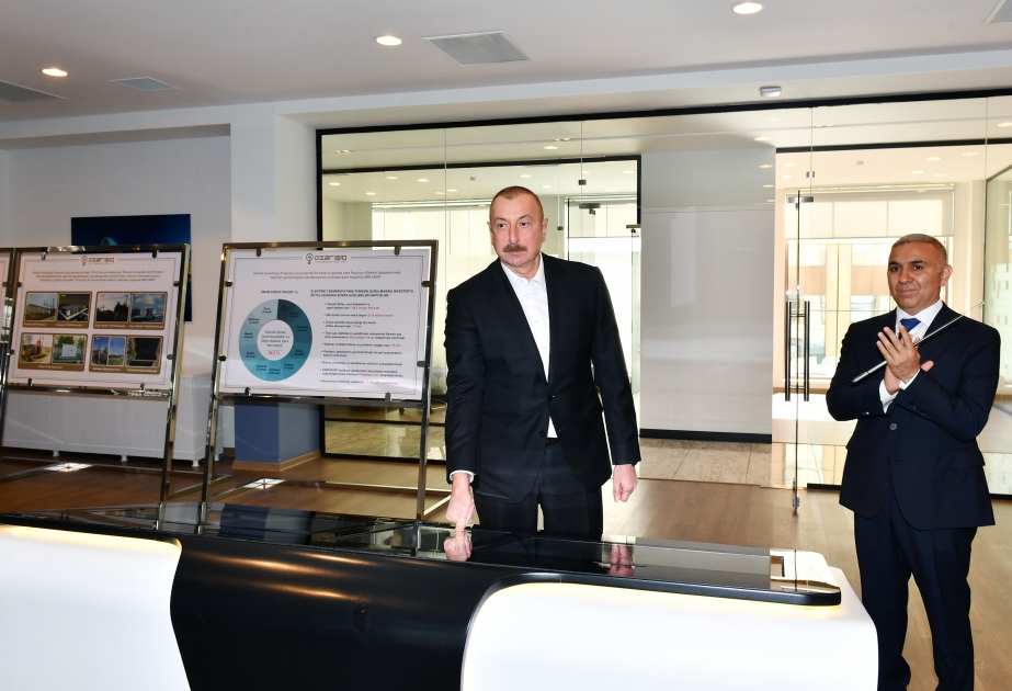 Prezident İlham Əliyev Bakıda yeni elektrik yarımstansiyasının və Rəqəmsal Şəbəkələrin Baş İdarəetmə Mərkəzinin açılışında iştirak edib VİDEO