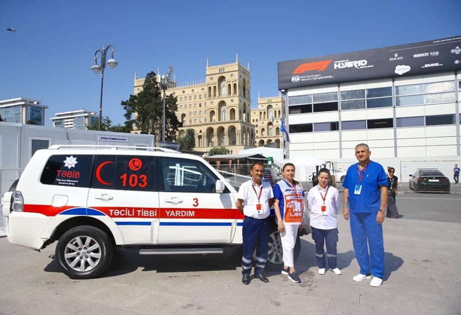 Formula 1 Azərbaycan Qran-Prisi çərçivəsində tibbi xidmətlərin təşkili üçün 125 tibb işçisi təhkim olunub