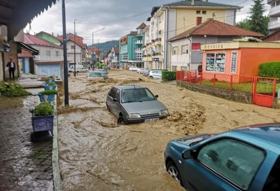 Houses and businesses flooded in Bosnia and Herzegovina