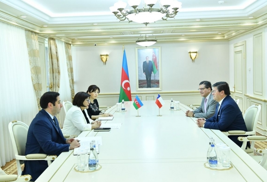 阿塞拜疆国民议会议长会见智利共和国驻我国大使