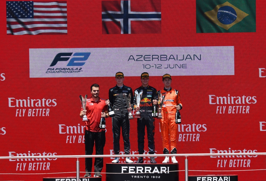 Dennis Hauger takes first F2 Feature Race win after Vips crashes out