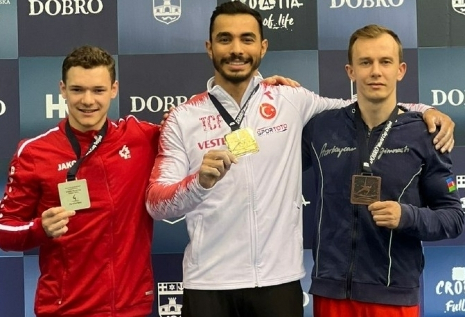 Gimnastas azerbaiyanos ganan dos medallas de bronce en Croacia
