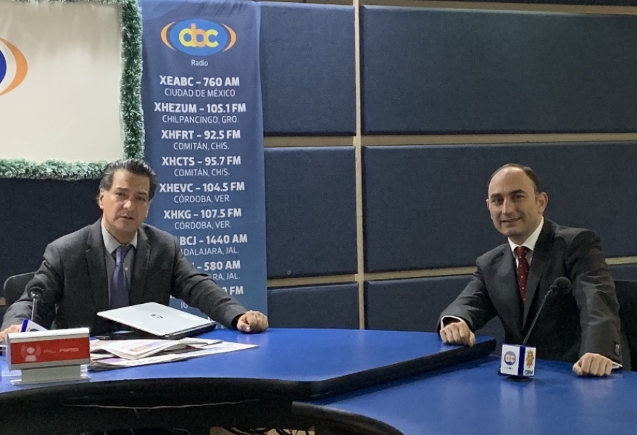 Meksika radiosunda Azərbaycan tərəfindən Qarabağda aparılan yenidənqurma işləri haqda danışılıb