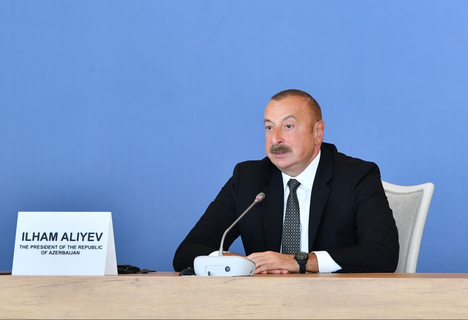 Azərbaycan Prezidenti: Qarabağ münaqişəsinin həlli regionda sülhün və əmin-amanlığın bərqərar olması üçün yeni imkanlar yaradıb