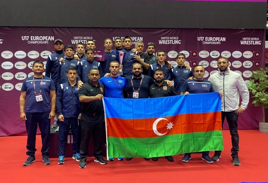 Lutte : l’équipe d’Azerbaïdjan U17 devient championne d’Europe