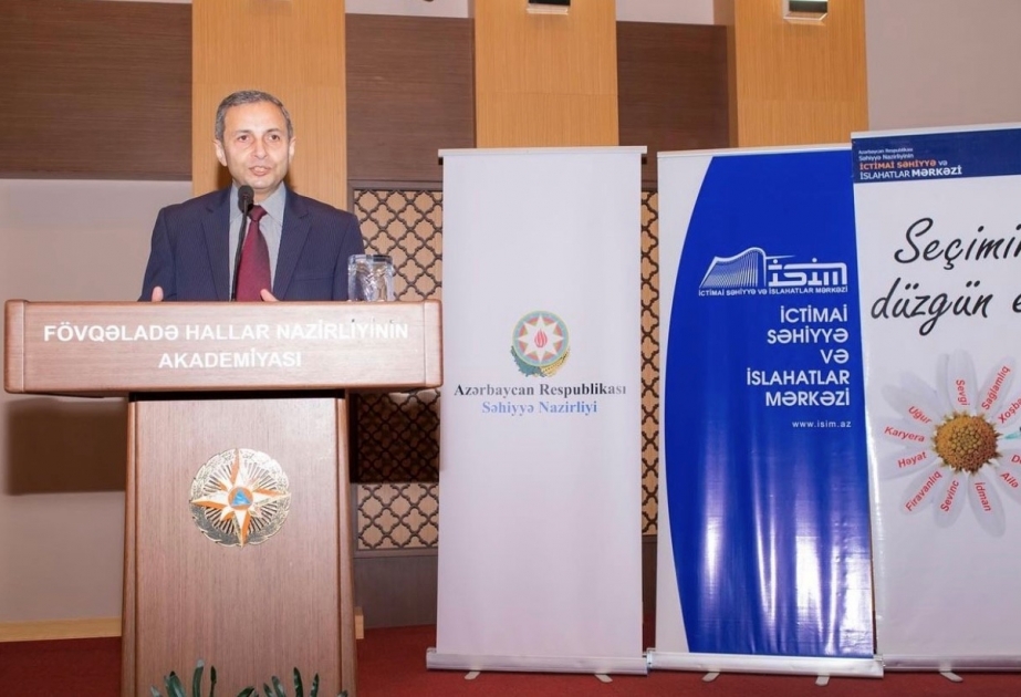 FHN Akademiyasında zərərli vərdişlərə qarşı mübarizə mövzusunda maarifləndirici tədbir keçirilib