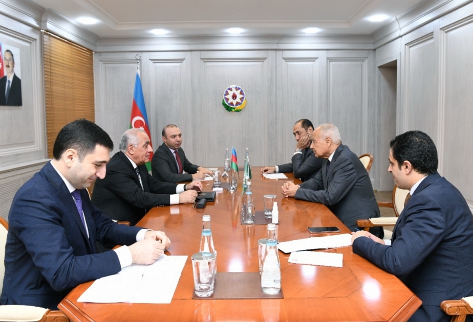 Le Premier ministre azerbaïdjanais rencontre le secrétaire général de la Ligue des Etats arabes