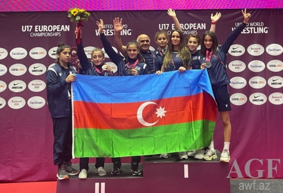 Azerbaijani female wrestlers bring home three European medals
