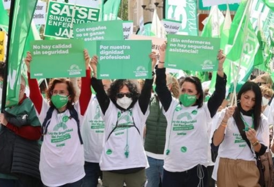 В Мадриде проходит общенациональная забастовка медсестер