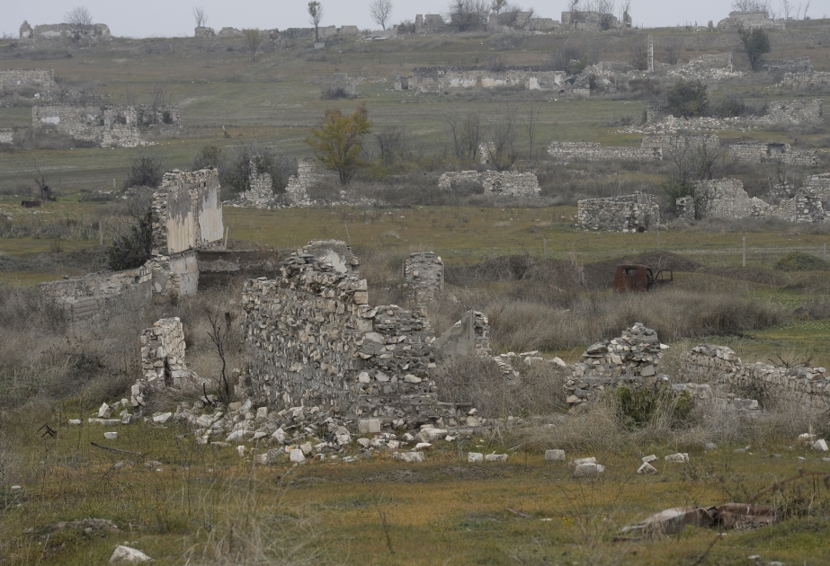 Le village de Gedjégözlü de la région de Fuzouli