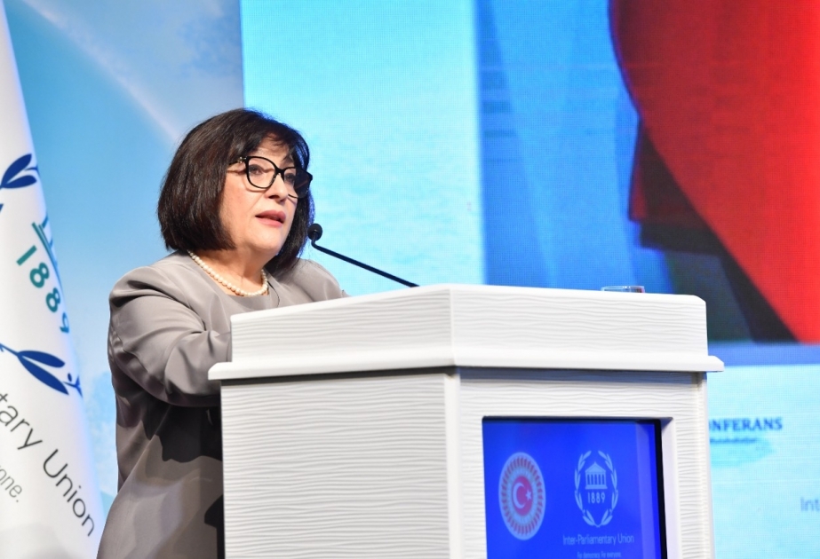 Sahibə Qafarova: Qazanılan Qələbə sayəsində məcburi köçkünlərin öz Vətəninə – Qarabağa qayıtmaq hüququ təmin olunub VİDEO