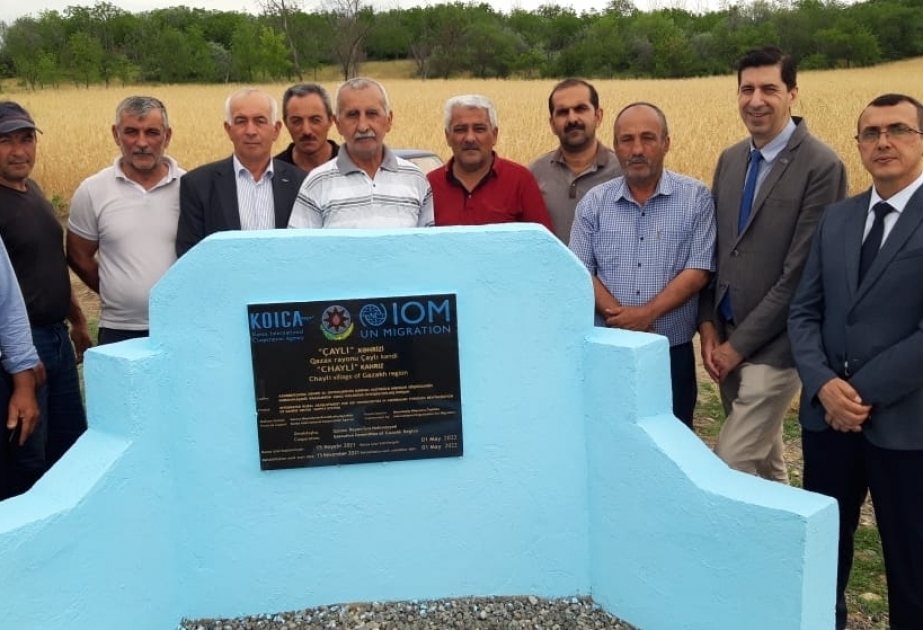 IOM Azerbaijan officially hands over renovated another kahriz and water distribution infrastructure to local community in Gazakh district
