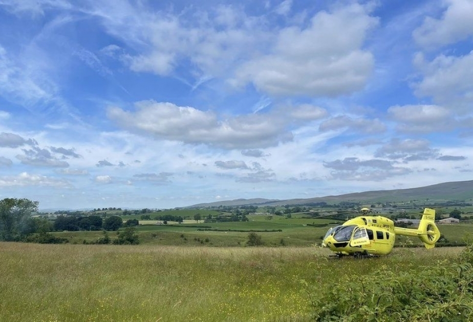 В графстве Северный Йоркшир Великобритании потерпел аварию вертолет