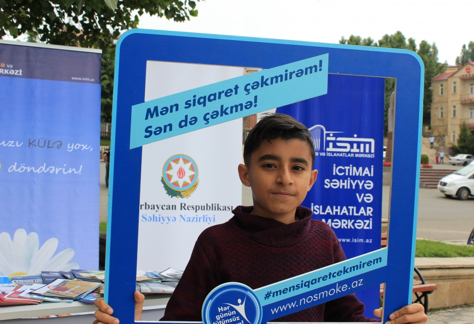 Daşkəsəndə tütünçəkmə və narkomaniyaya qarşı maarifləndirici təşviqat aksiyası keçirilib