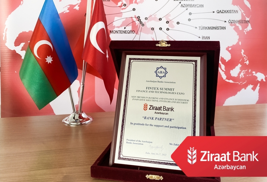 “Ziraat Bank” Azərbaycan “FINTEX 2022” sammitində təşəkkürnamə ilə təltif edildi