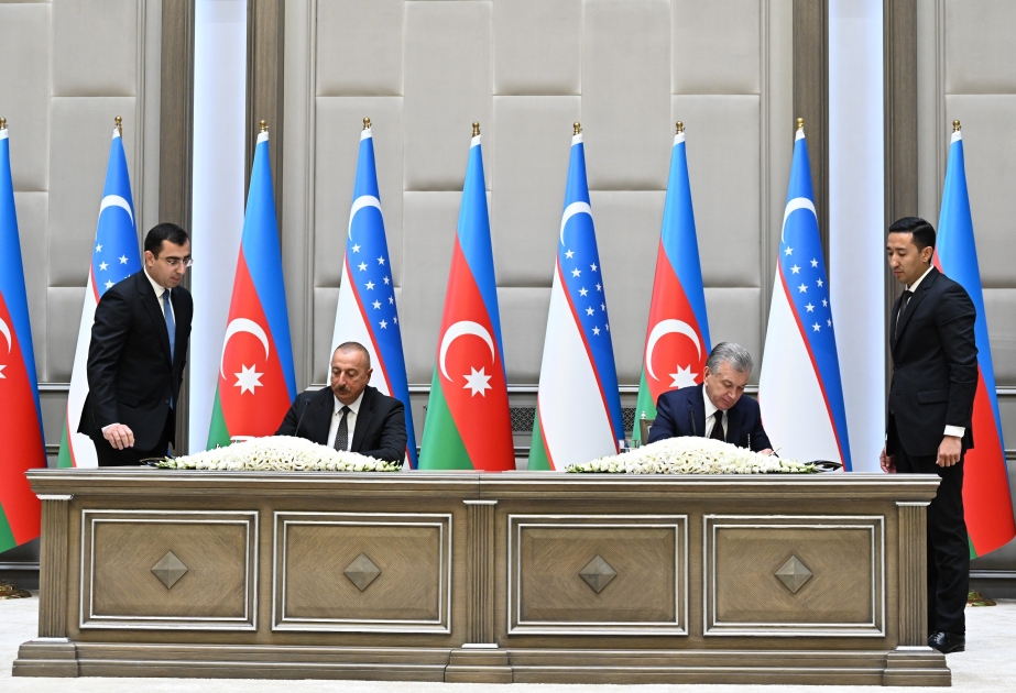 Azerbaijan, Uzbekistan signed documents VIDEO