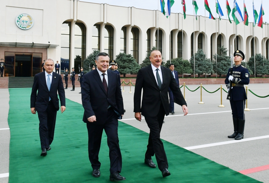 President Ilham Aliyev left Tashkent for Urgench city VIDEO