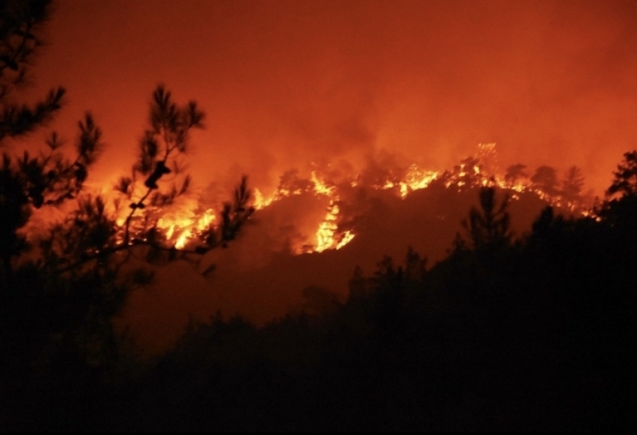 Firefighters battle to control wildfire in southern Türkiye
