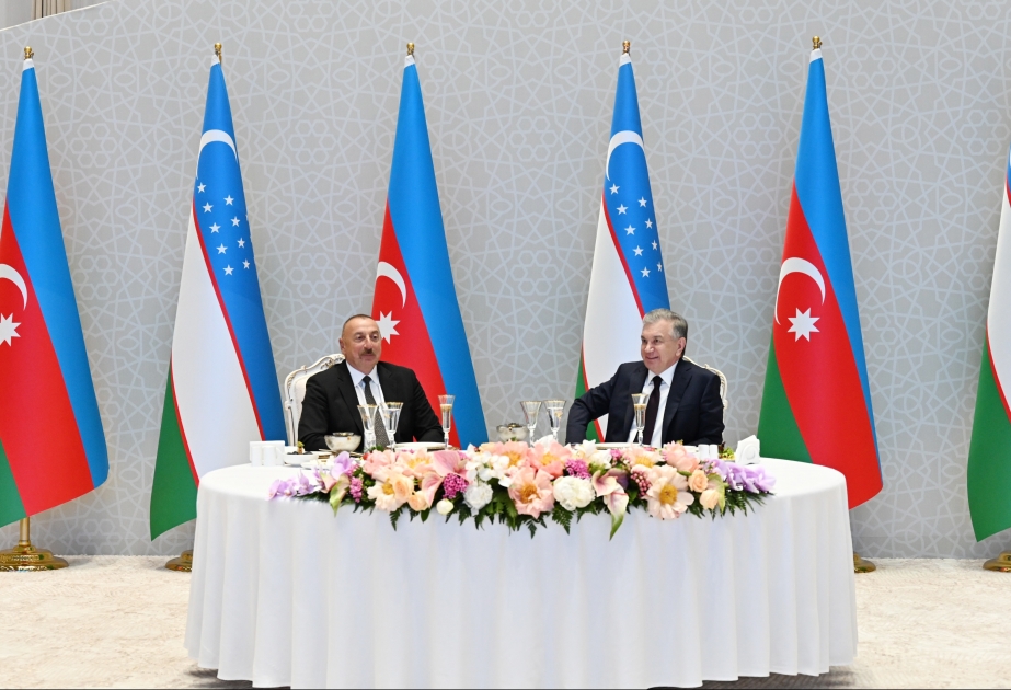 Un banquet officiel donné en l’honneur du président Ilham Aliyev  VIDEO   