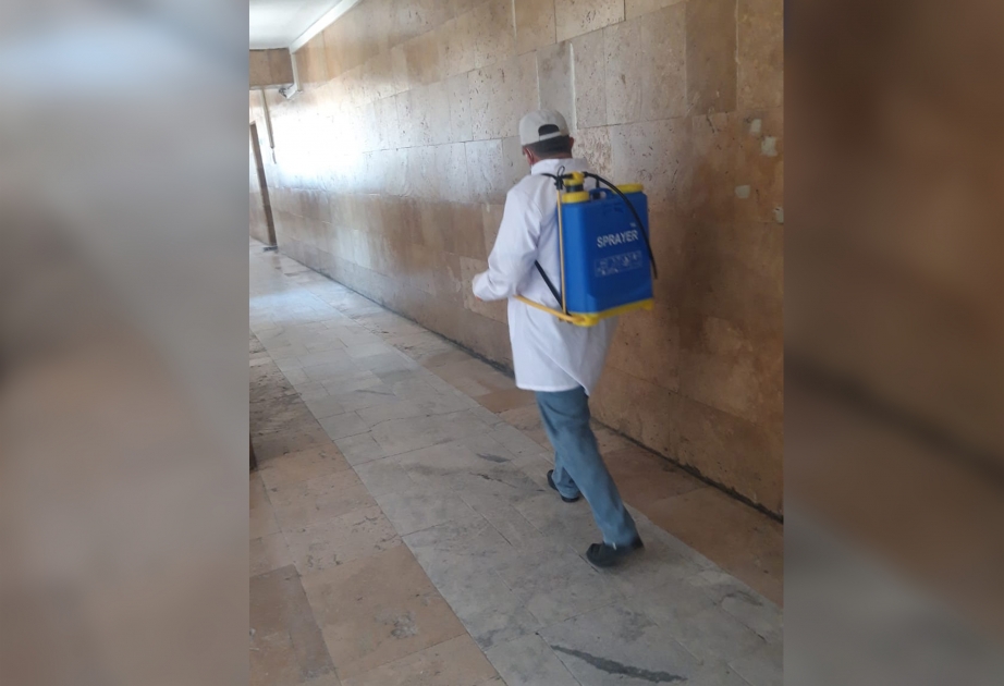 Mingəçevir Dövlət Universitetində növbəti tibbi-profilaktik və dezinfeksiya işləri aparılıb