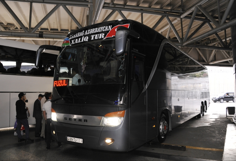 Bakıdan Füzuliyə ilk sərnişin avtobusu yola düşüb