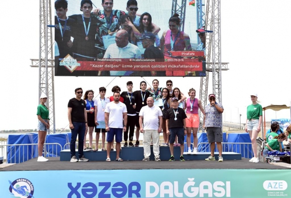 “Xəzər dalğası” adlı dənizdə üzmə yarışının qalibləri müəyyənləşib VİDEO
