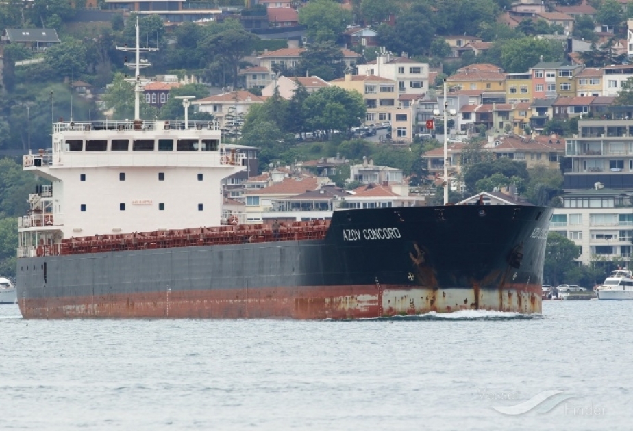 Türkiyənin “Azov Konkord” yük gəmisi Mariupoldan Novorossiysk limanına gəlib