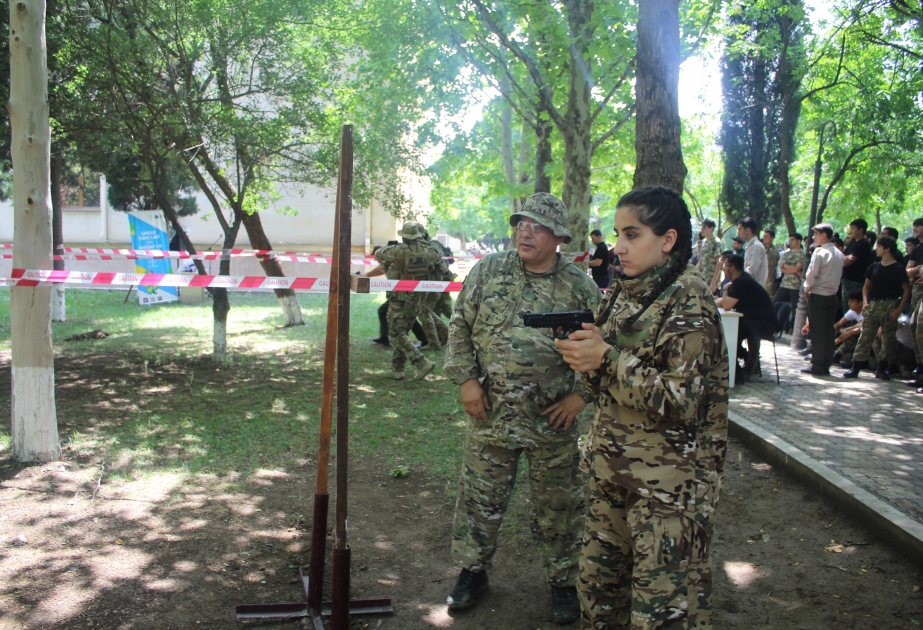 Samux rayonunda qazilər və gənclər arasında “Airsoft praktiki atəş” hərbi-simulyasiya oyunları üzrə yarış keçirilib