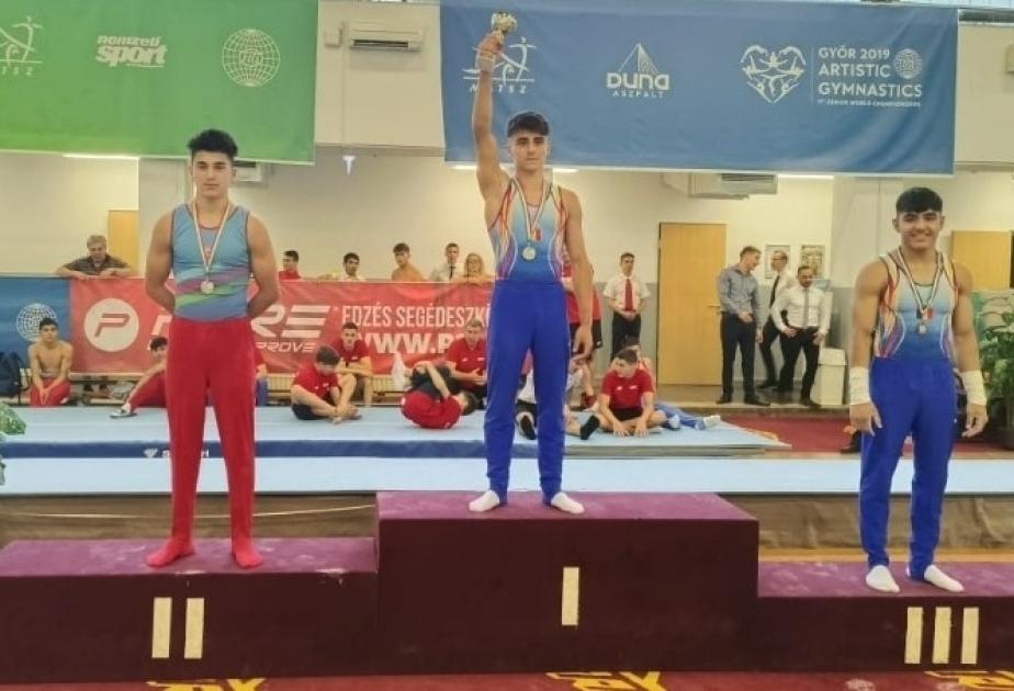 Azerbaijani gymnast brings home three medals from Hungary